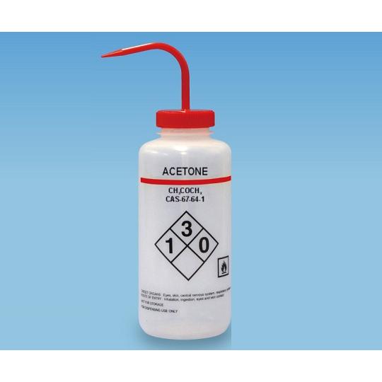 TARSONS 薬品識別洗浄瓶 LDPE製 500mL Acetone アセトン TARSONS 562010 (62-2932-56 ...
