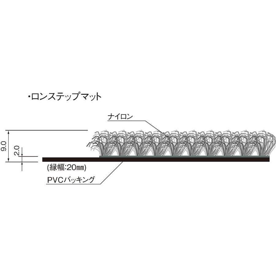 山崎産業 コンドル ロンステップマット #15 R5/レッド F-1-15-R5R (62-2957-22)｜a1-shop｜02