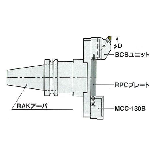 大径用BCBボーリングバー 日研工作所 BT50-BCB180-395 (62-3658-30)_1