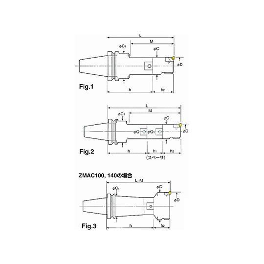 ZMACボーリングバー 中仕上ボーリング 日研工作所 BT50-ZMAC70R-300 (62-3660-45)_1