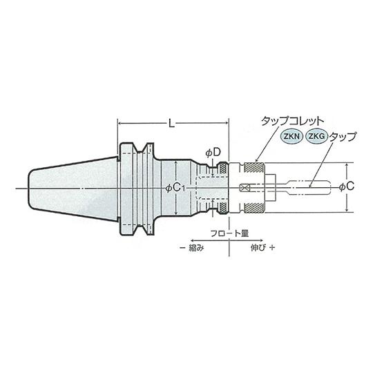 自動定寸タッパチャック 日研工作所 NBT50-ZL38-150 (62-3678-83)