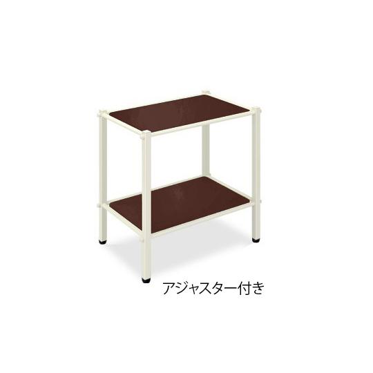 LSワゴン アジャスター付き 幅50×奥行36×高さ65cm 茶 高田ベッド TB-1010-02 (62-8624-01)