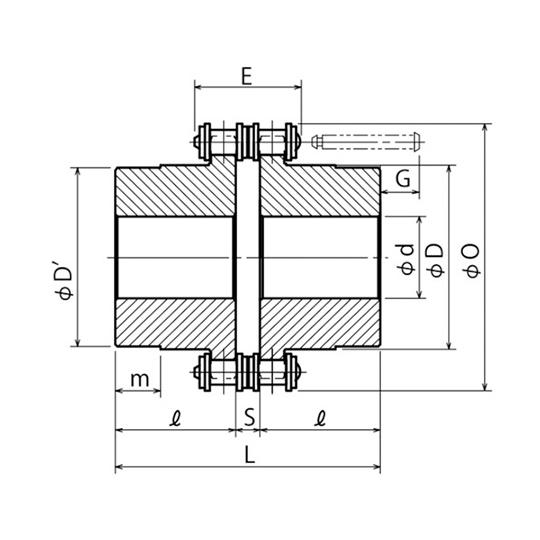 カップリングスプロケットホンタイ 使用チェーンピッチ31.75mm 片山チエン 10020H (62-8730-82)_1