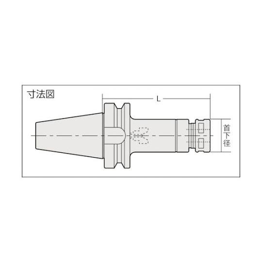 コレットホルダ シャンクBT30 把握径3.5〜22.0 45L エヌティーツール BT30-HDC22A-45 (62-8859-42)_1