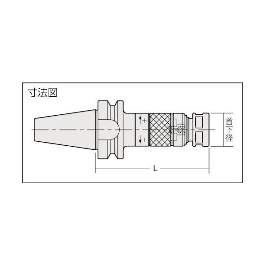 エヌティーツール 高さ調整式シンクロ用タップホルダ シャンクBT40 135L BT40-STM18-135 (62-8860-83)_2