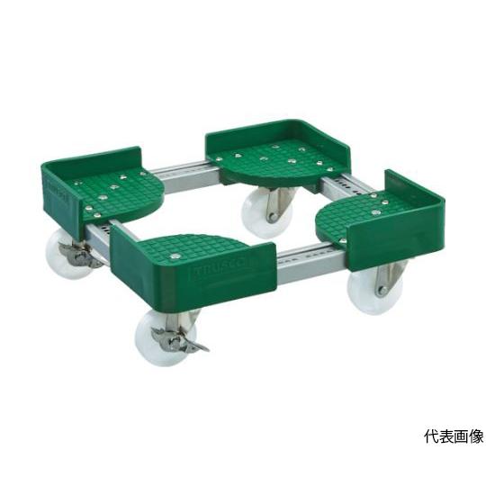 伸縮式コンテナ台車 内寸600-700X800-900 ストッパー付 トラスコ中山 FCD6-6080-S (62-8888-79)