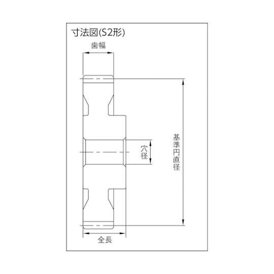 平歯車 並歯 小原歯車工業 SS3-66 (62-9026-53)_1