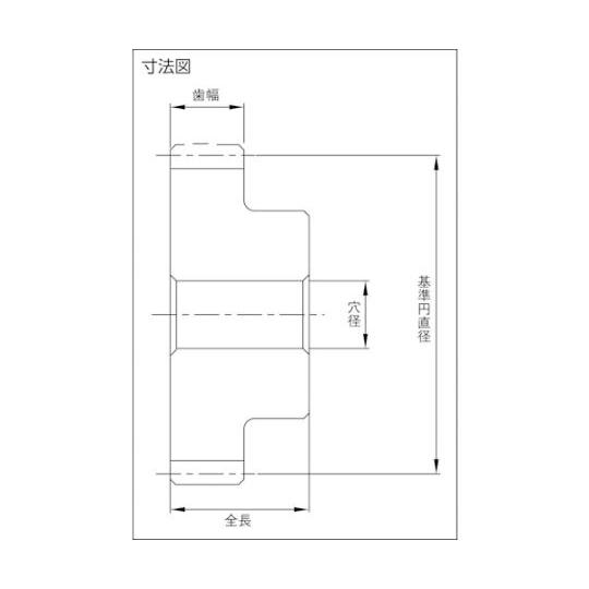 歯研平歯車 並歯 小原歯車工業 SSG2-55 (62-9030-11)
