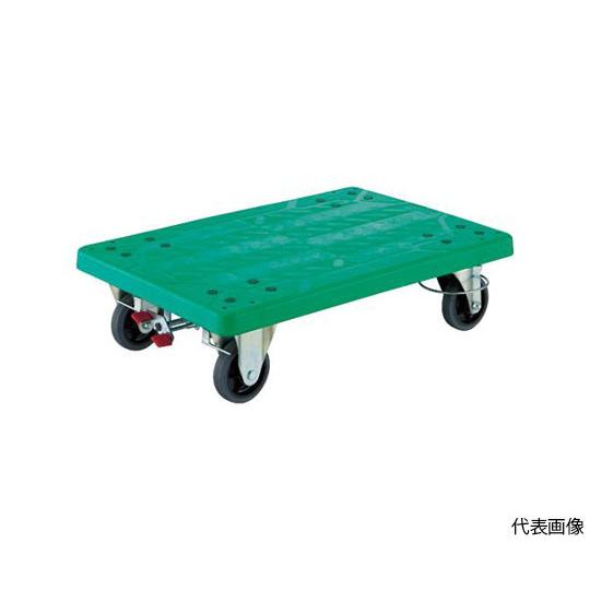 樹脂製平台車 グランカート 4輪自在リングストッパー付 均等荷重200kg トラスコ中山 TP-715JRS-4 (62-9058-65)