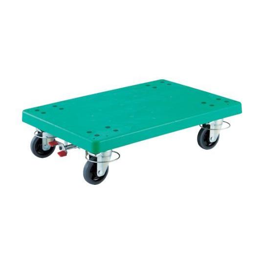 樹脂製運搬車 グランカート 4輪自在リングストッパー付 トラスコ中山 TP-915JRS-4 (62-9058-97)