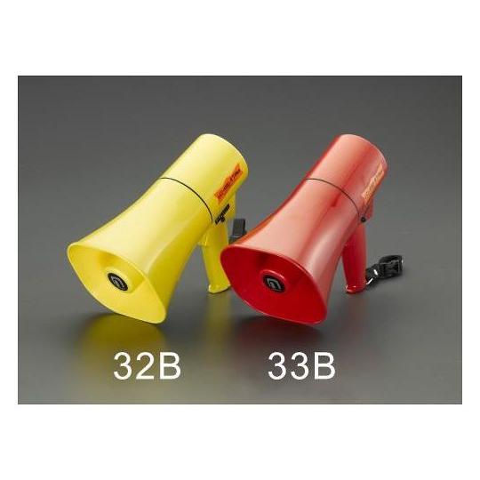 ６Ｗ メガホン ホイッスル音付/黄 エスコ EA916X-32B (62-9166-50)