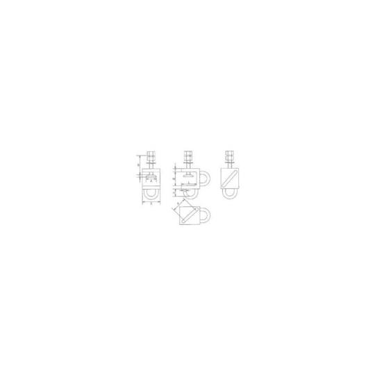 水本機械製作所 ステンレス コの字クランプ 捻子径Mー12 KC40 (63-1143-22)｜a1-shop｜02