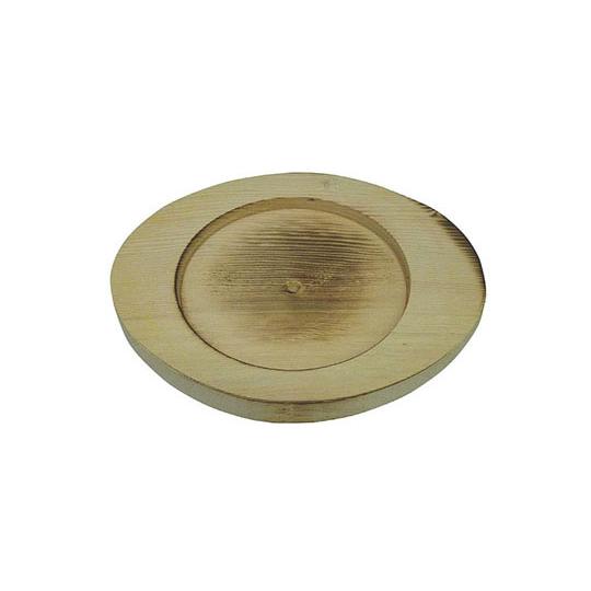 木製受け皿 焼目 18〜20cm用 MU-02 カンダ 303061 (63-1775-13)