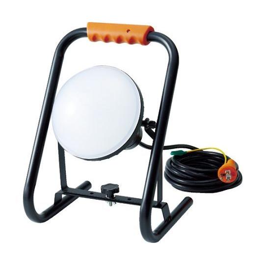 トラスコ中山 LED投光器 DELKURO スタンドタイプ 50W 5m アース付 2芯3芯両用タイプ RTLE-505EP-S (63-2288-09)
