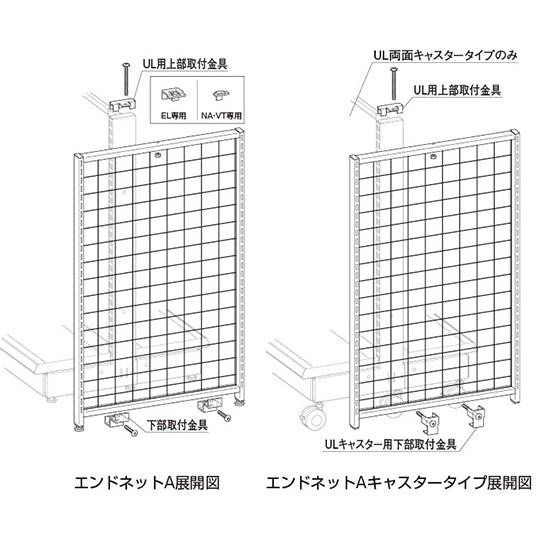 ULキャスタータイプ用エンドネット A 中日販売 314-45-25 (63-2864-22)_1