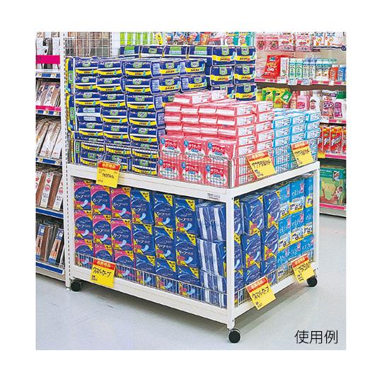 ZY重量用2段ワゴンB キャスター 間口120cm 中日販売 442-25 (63-2878-10)_1