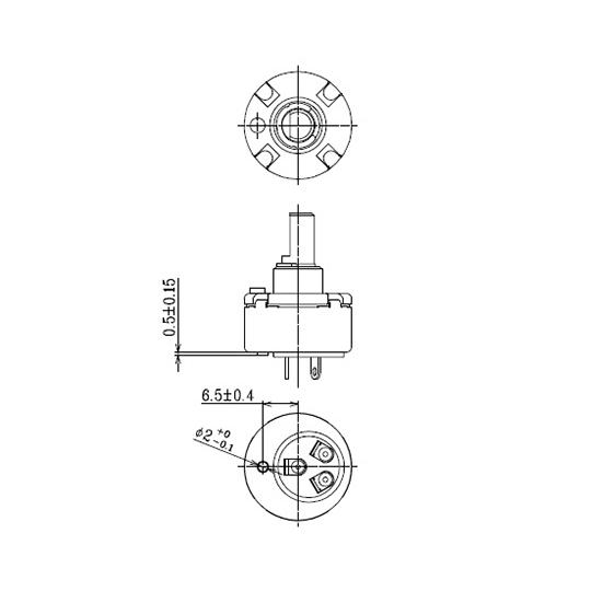 東京コスモス電機 炭素系可変抵抗器 RV20YN型 200kΩ RV20YN15SB204 (63-3130-34)｜a1-shop｜02