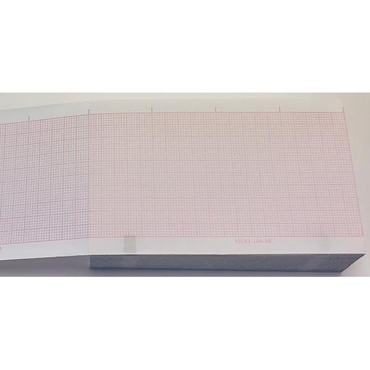 心電図記録紙 幅63mm×長30m/幅100mm 折り畳み型 20冊入 ちばら ME63-100-30 (63-4062-50)