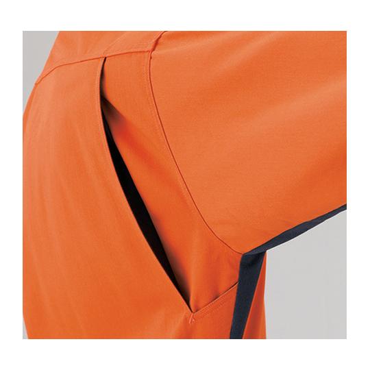 防炎つなぎ服 オレンジ 3L 山田辰 1-5102-OR-3L (63-6492-46)_4