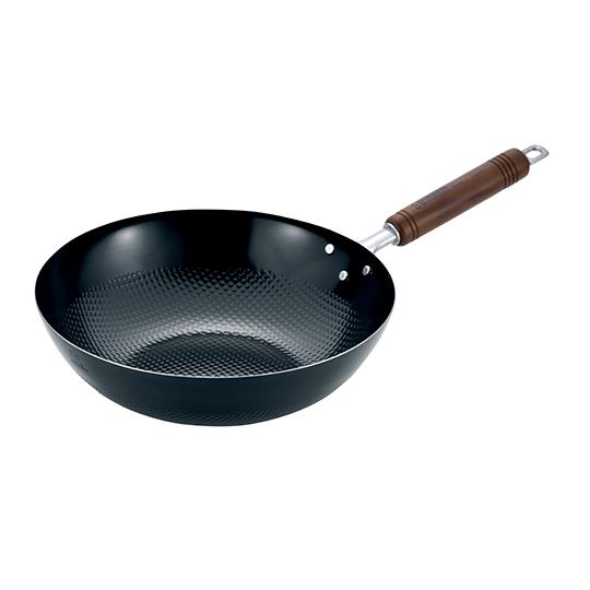 鉄エンボス北京鍋 30cm サミット工業 1324 (63-7293-98)