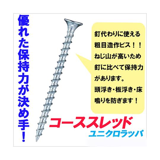 若井産業 コーススレッド全ネジ 38mm×ネジ部33mm 800個入 CBZ38 (63-7930-76)｜a1-shop｜02