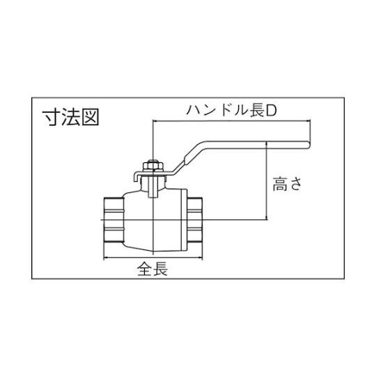 黄銅製禁油処理ボールバルブ フルボア 呼び径 A 25 B 1 ハマイ HBS-47-25RC (63-9482-86)