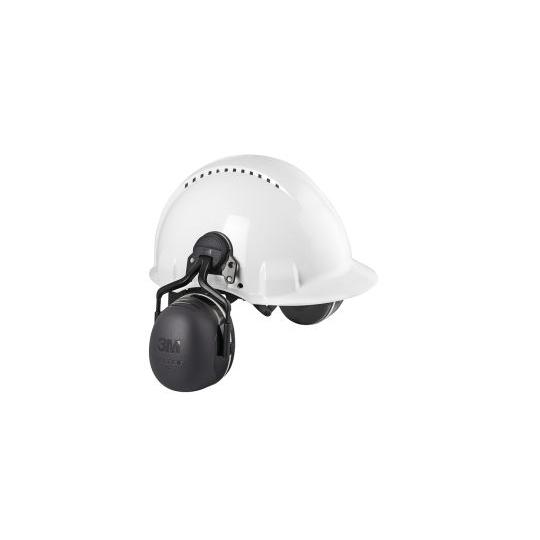 防音用イヤーマフ ヘルメット取り付け型 黒 遮音値/SNR：36dB 3M