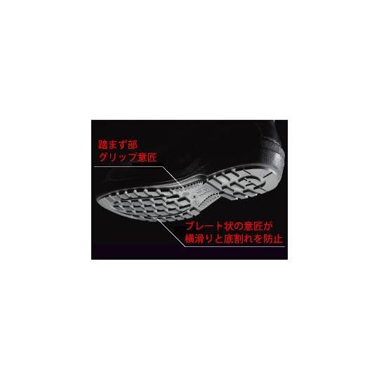 JIS規格認定 ラバー2層底安全靴 ラバーテック 25.0cm ミドリ安全 RT722N-25.0 (64-1114-26)_3