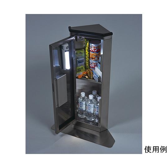 エレベーター用防災備蓄キャビネット A-700 角利産業 4487 (64-3246-24)の画像