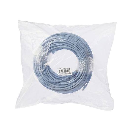 LANケーブル CAT6A対応 EU RoHS指令準拠 ツメ折れ防止カバー 簡易パッケージ仕様 100m 単線 ブルー_1
