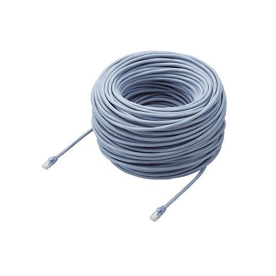 LANケーブル CAT6A対応 EU RoHS指令準拠 ツメ折れ防止カバー 簡易パッケージ仕様 100m 単線 ブルー_2