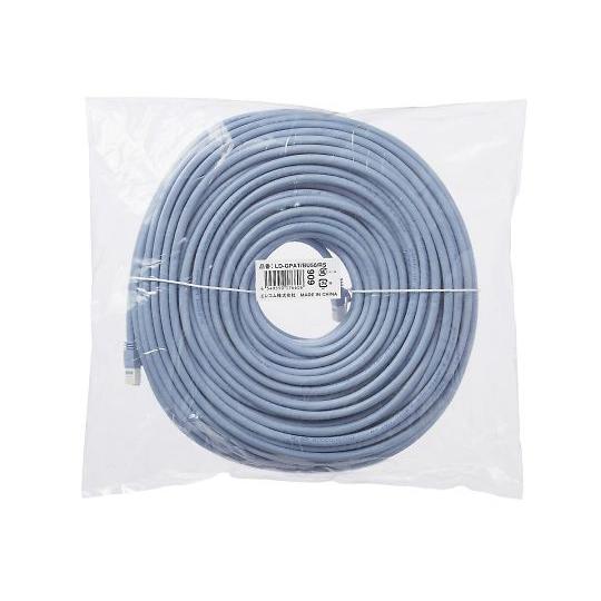 LANケーブル CAT6A対応 EU RoHS指令準拠 爪折れ防止 簡易パッケージ仕様 50m ヨリ線 ブルー LD-GPAT/BU50/RS