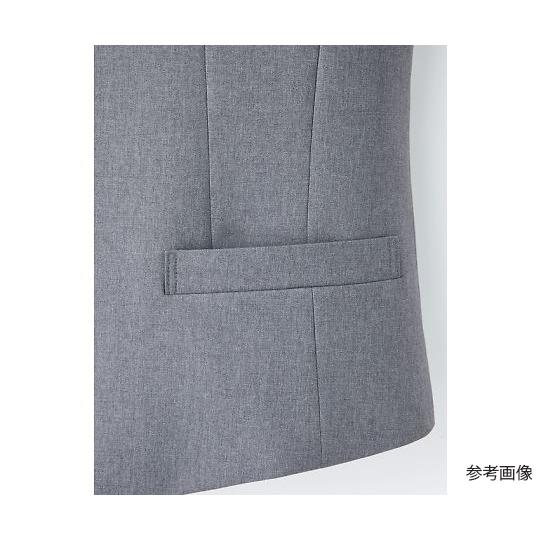 メンズ衿付ベスト グレー L FACEスーツ FV1003M-2 L (64-4127-10)_4