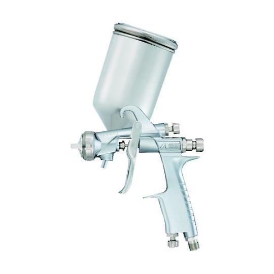 小形スプレーガン 重力式 ノズル口径Φ1.5 空気使用料145L/min アネスト岩田 WIDER1-15K1G (64-4998-34)