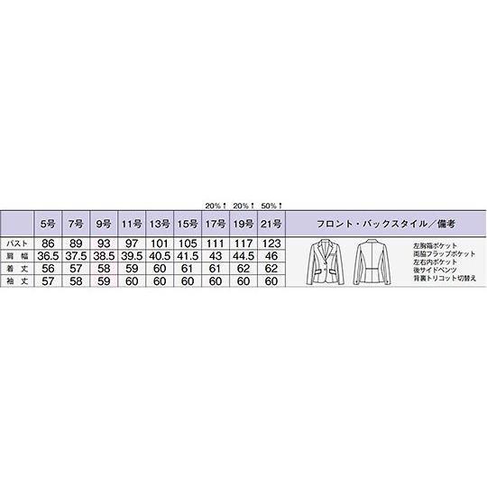 ジャケット ネイビー 17G BON LJ0172-8 17G (64-6237-61)