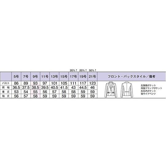 ジャケット ネイビー 9G BONCIERGE BCJ0114-8 9G (64-6294-80)_1