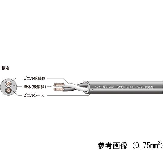 JAPPY キャブタイヤケーブル 灰色 20m VCT 5.5SQX 3C 20M JP (64-6386-82)｜a1-shop｜02