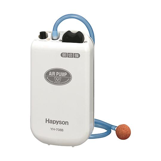 Hapyson 乾電池式エアーポンプ 約80×40×150mm  (64-6430-33)｜a1-shop