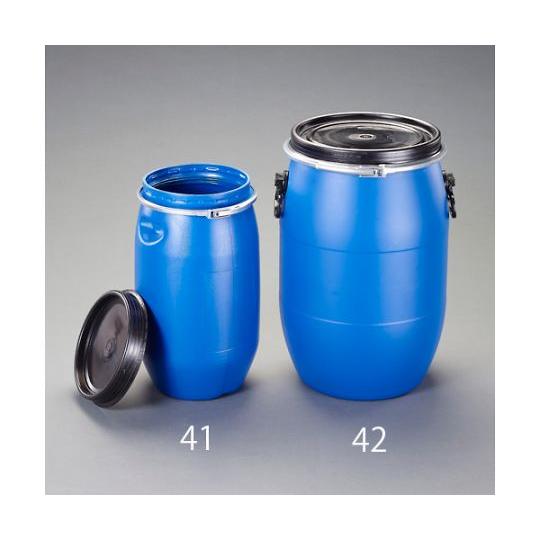 60L 樹脂製ドラム型容器 バンドタイプ EA508AB-42 (64-7860-67)_1