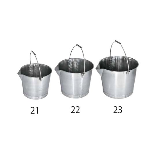 20L バケツ 口付/ステンレス製 EA508S-23 (64-7861-39)