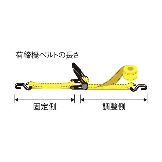 50mmx 7.0m/ 750Kg ベルト荷締機 ラチェット式 EA982AB-26 (64 50mmx 7.0m/ 750Kg ベルト荷締機 ラチェット式 EA982AB-26 (64