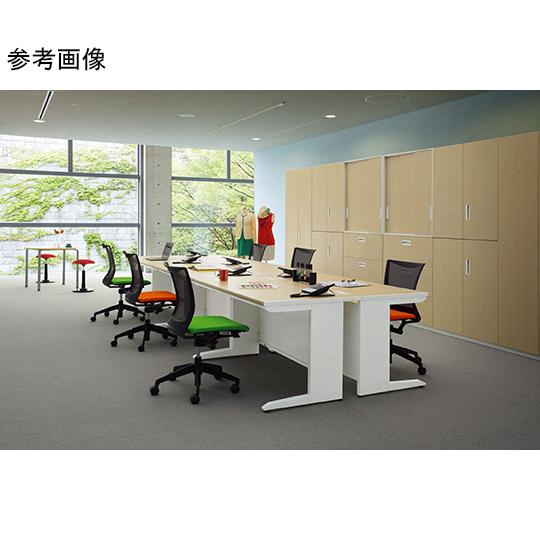 ビジネスデスク LDVシリーズ ホワイト/ホワイト ライオン事務器 LDV-M147FS-WW (64-8109-69)_3