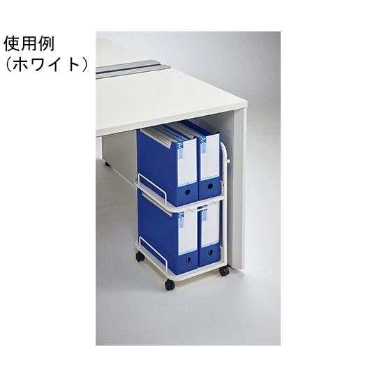 デスクアンダーラック サテンブラック ライオン事務器 UR-420 (64-8117-85)_2