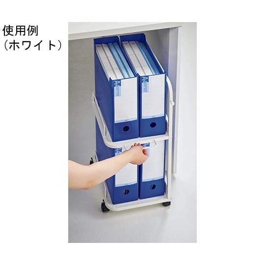 デスクアンダーラック サテンブラック ライオン事務器 UR-420 (64-8117-85)_4
