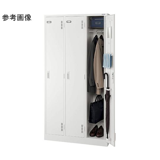 スチールロッカー Sタイプ ホワイト ライオン事務器 S-71-W (64-8195-28)