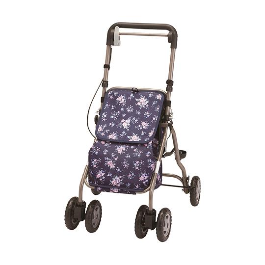 ウェルキャリー 紺 花柄 マキテック YX-500 (64-8277-14)