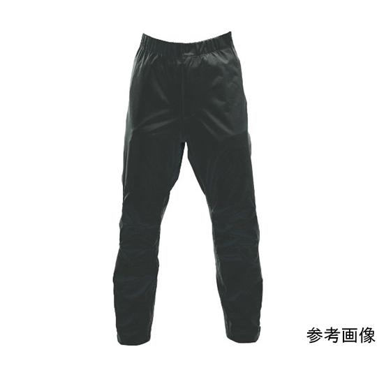 ゴアテックスフルジップレインパンツ ブラック M トラスコ中山 GXFPM-BK (64-8543-62)