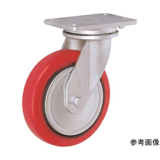重量キャスター 自在 100MM 耐湿ウレタン車輪320KGF トラスコ中山 HR/HM100320PCI-TG (64-8556-84)