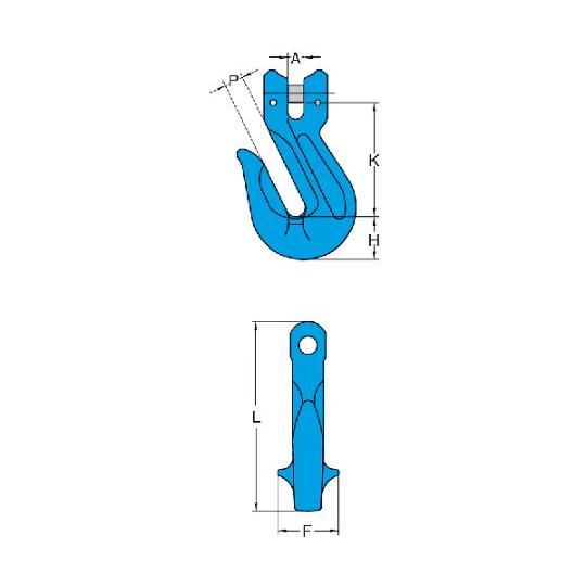 G-100 グラブフック ピンタイプ 15.2T YOKE X-042-22 (64-8776-96)_1