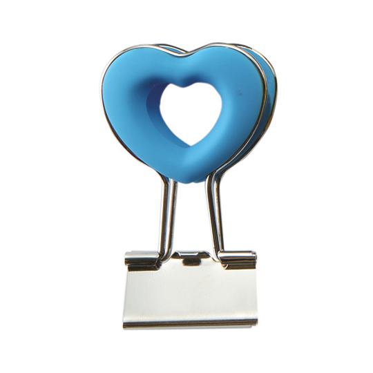 ハートクリップ ブルー ベロス DCH-2BL (64-8825-34)